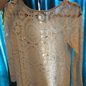 Altard state, Eyelet lace long sleeve top